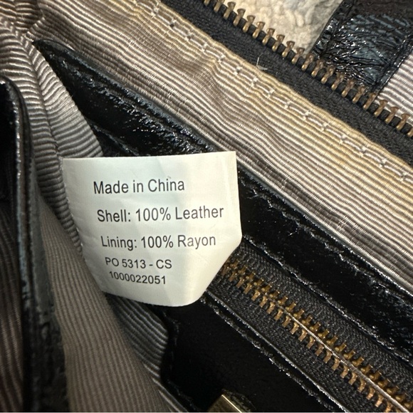 Elliott lucca small leather handbag Shoulder Bag Black Patent P - Picture 14 of 15